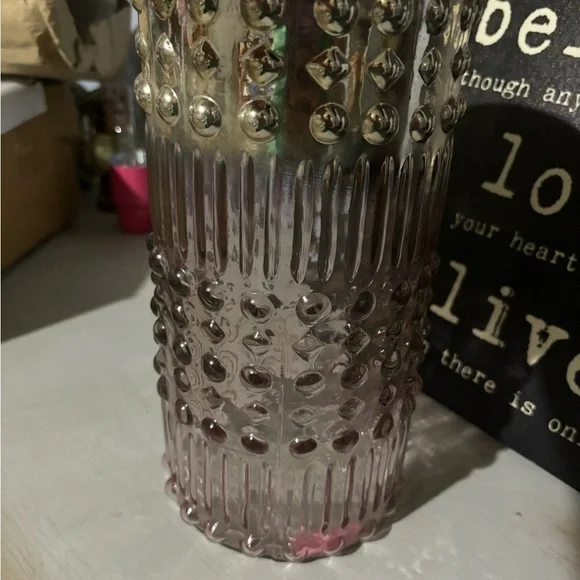 🩷Free🩷Hurricane pink candle holder new - Picture 2 of 5